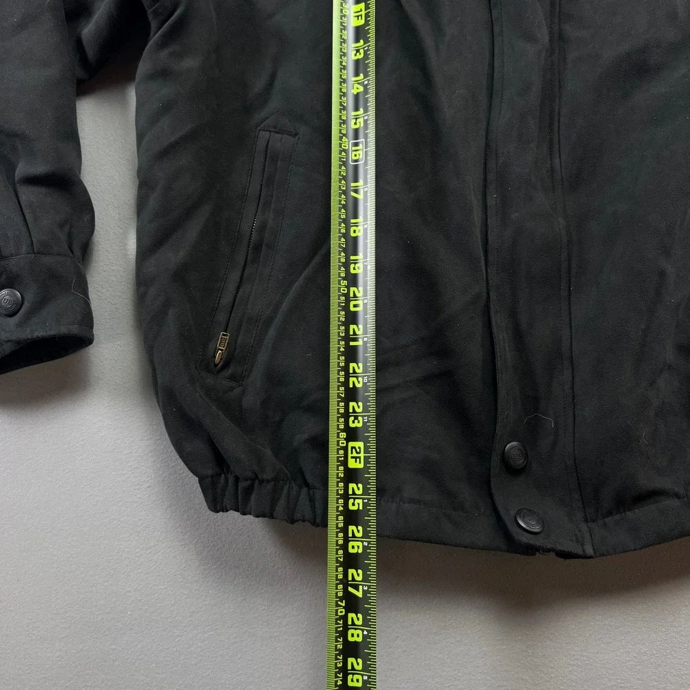 Urban Equipment Jacket Mens Medium Black Lined Faux Suede Insulated Full Zip